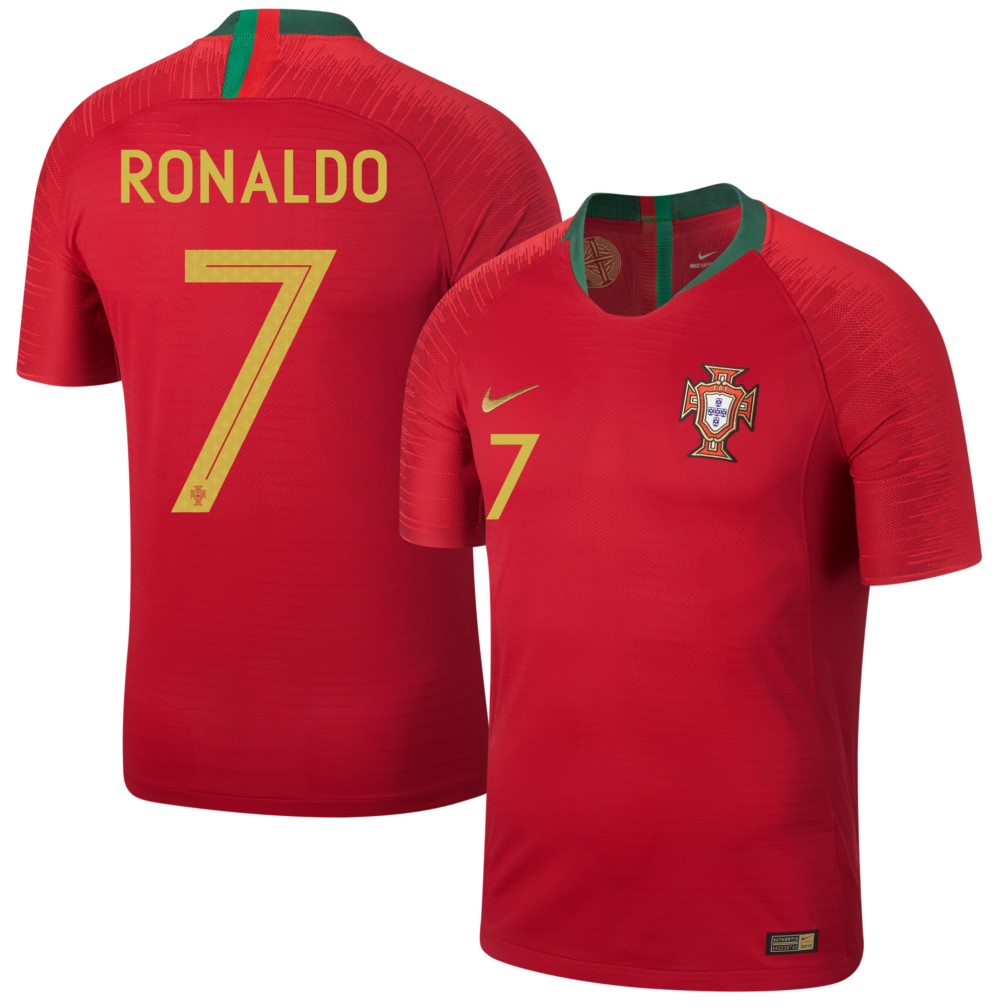 Nike Portugal Authentic Vapor Match Shirt Thuis 2018 2019 Ronaldo 7 nike kopen in de aanbieding