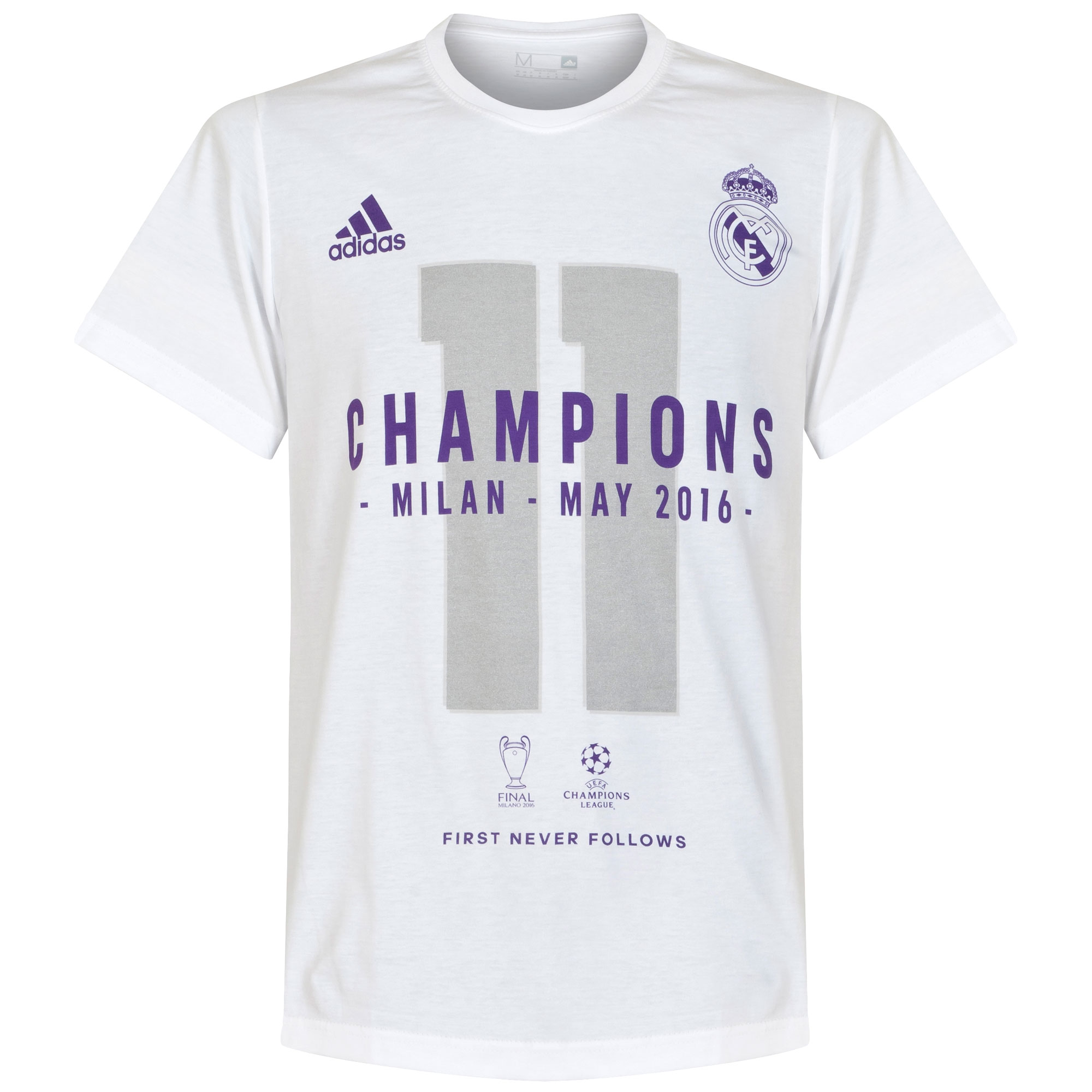 adidas Real Madrid Champions League 2016 Winners T-Shirt Junior-Jongens 128