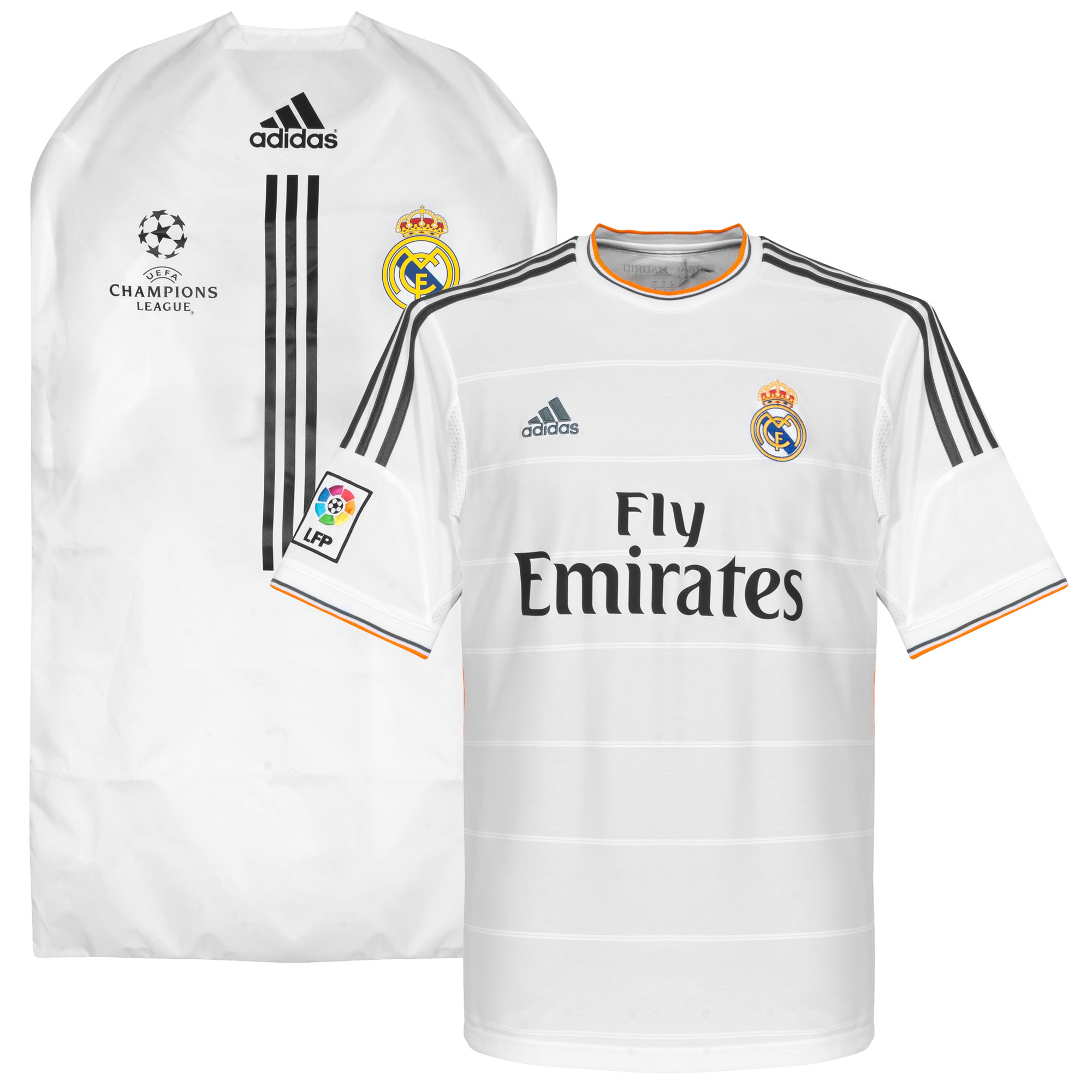 adidas Real Madrid Home Shirt 2013-2014 (including Shirt Cover)