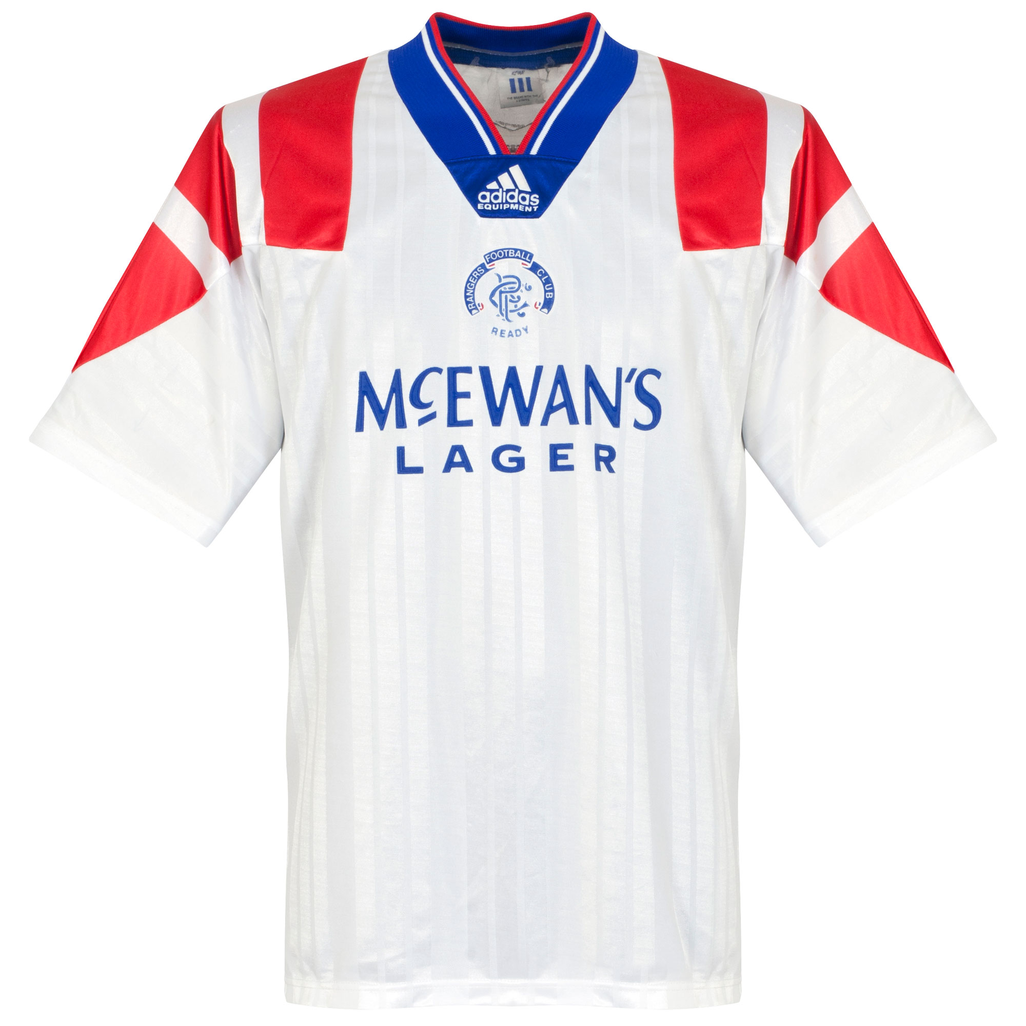 Glasgow Rangers Shirt Uit 1992-1994 Maat L