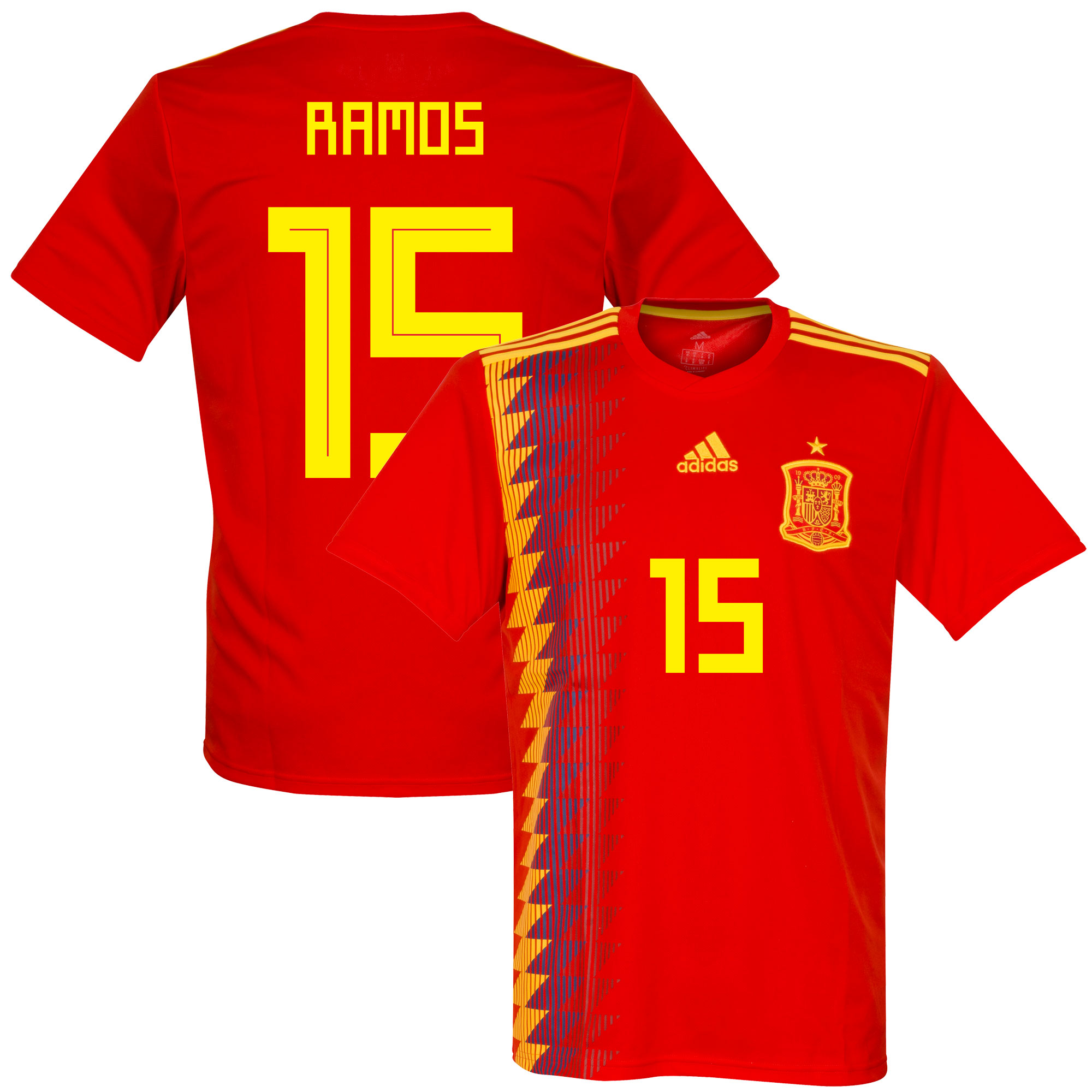 Adidas Spanje Shirt Thuis 2018 2019 Ramos 15 Fan Style adidas kopen in de aanbieding Adidas Spanje Shirt Thuis 2018 2019 Ramos 15 Fan Style adidas kopen in de aanbieding