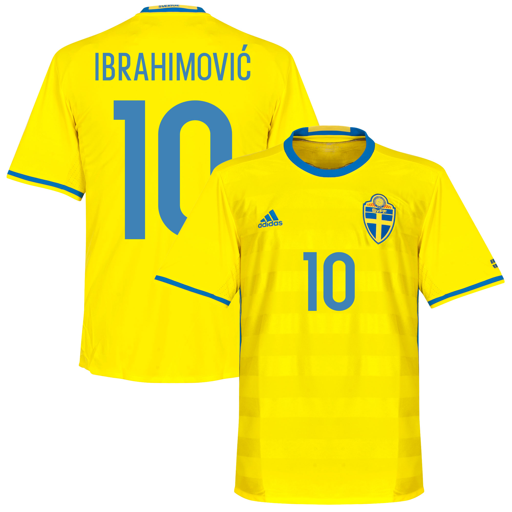 Adidas Zweden Shirt Thuis 2016 2017 Ibrahimovic 10 Fan Style adidas kopen in de aanbieding