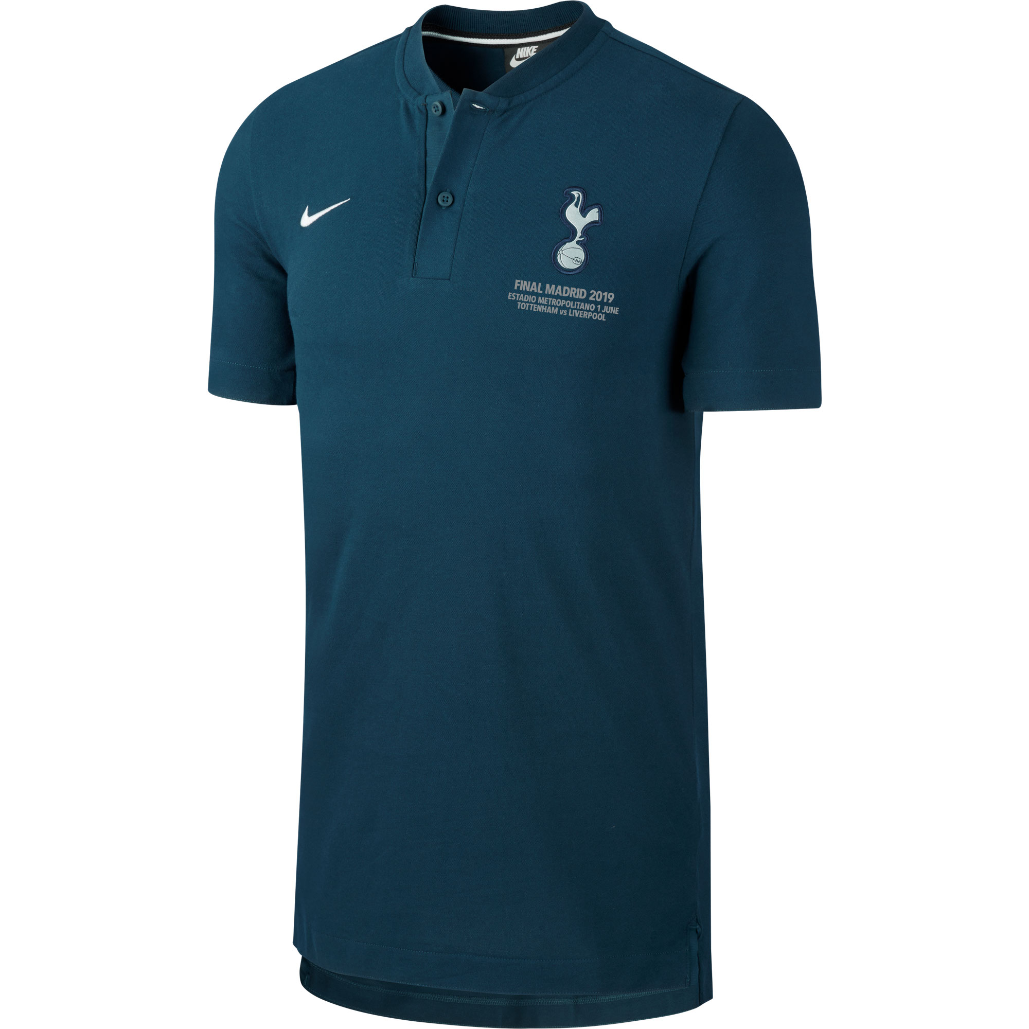 Tottenham Hotspur Grand Slam Polo Shirt Navy 2018-2019 + Madrid Finale Transfer