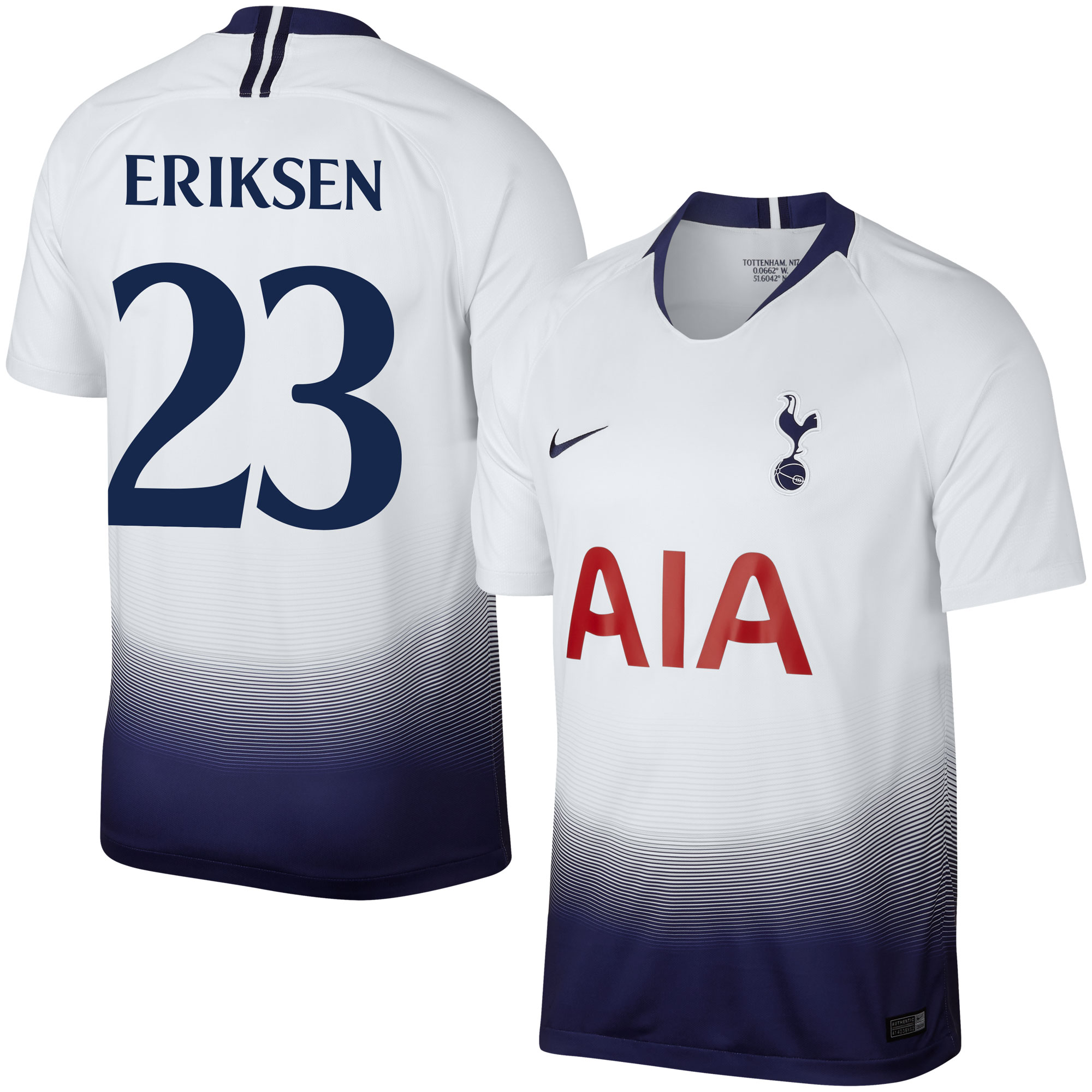 Nike Tottenham Hotspur Shirt Thuis 2018 2019 Eriksen 23 Fan Style nike kopen in de aanbieding