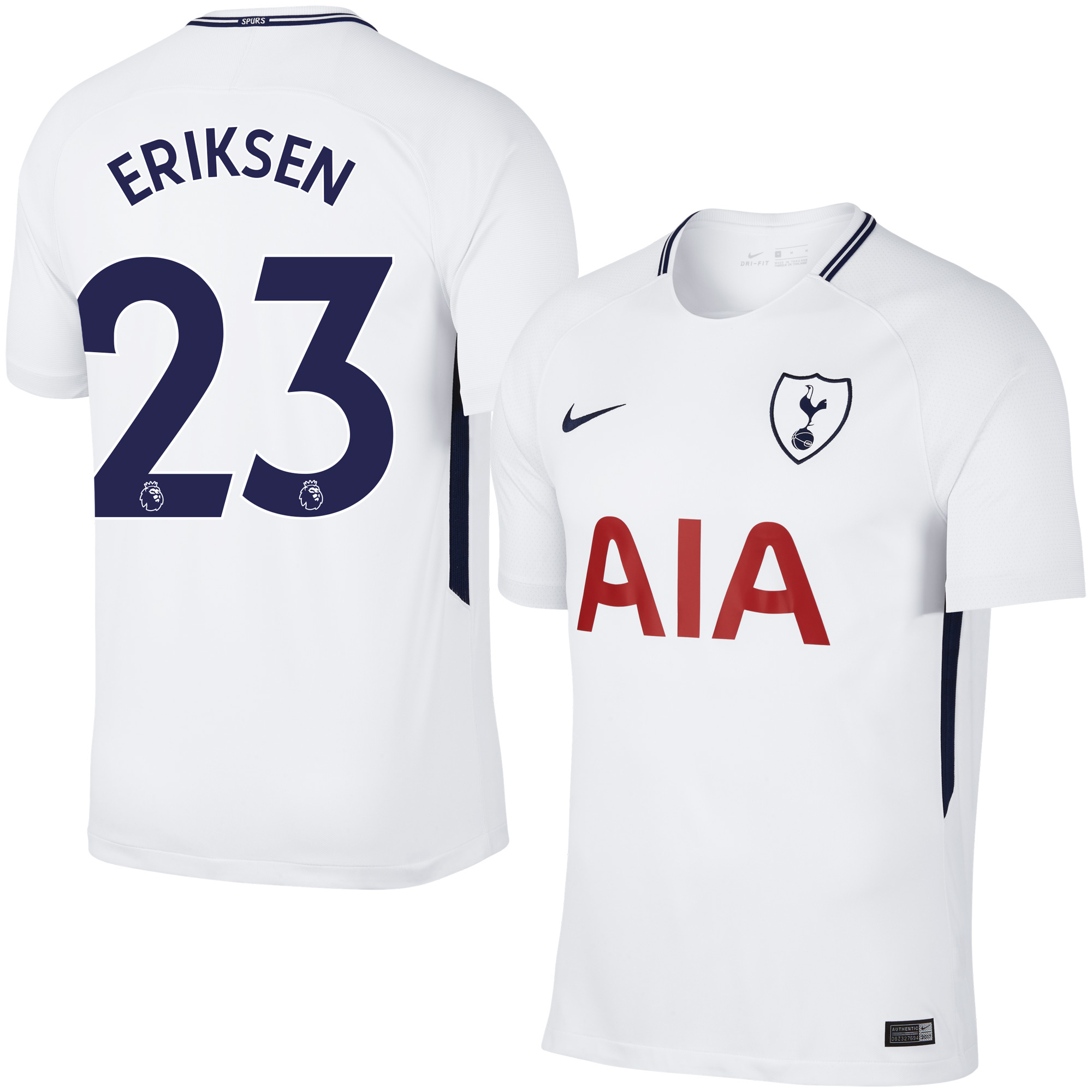 Nike Tottenham Hotspur Shirt Thuis 2017 2018 Eriksen 23 nike kopen in de aanbieding