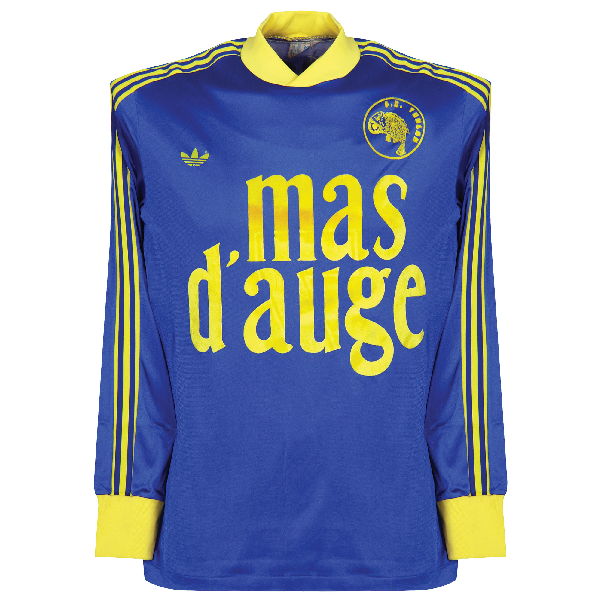 adidas SC Toulon 1990-1991 Home Shirt L/S - USED Condition (Excellent) - Size Medium image